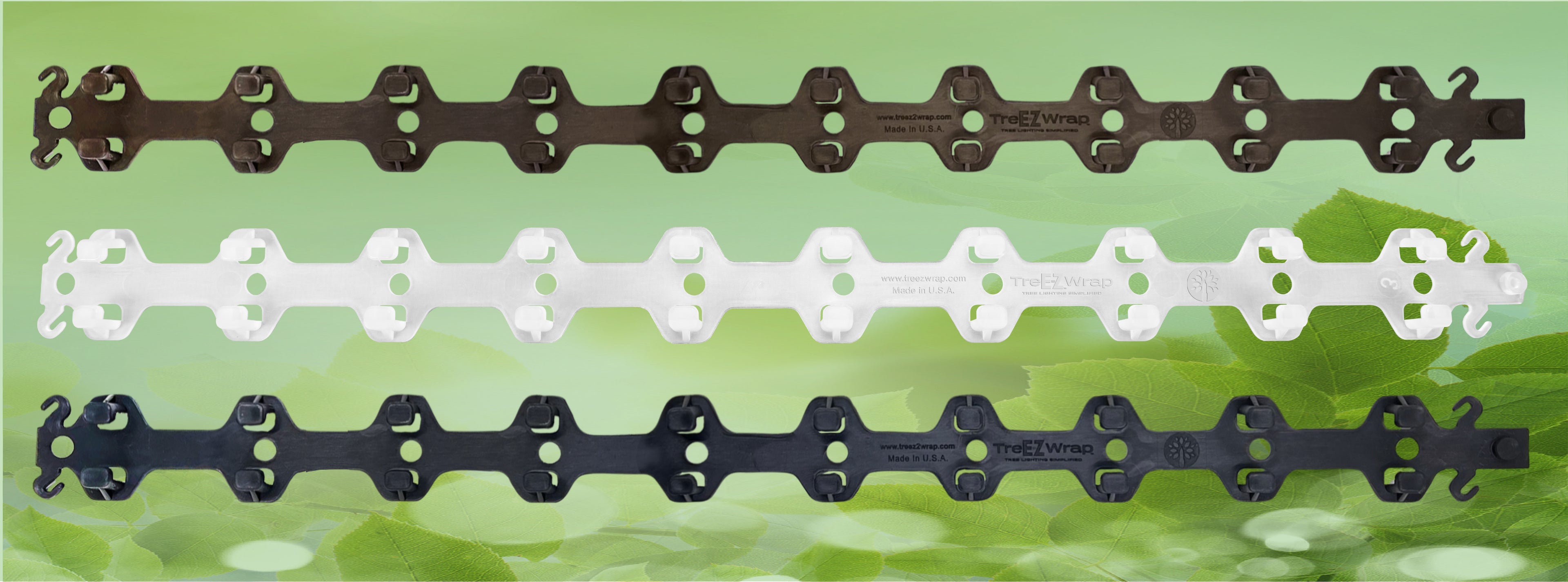 TreE-Z® Wrap BR-WH-BL Leafy Background