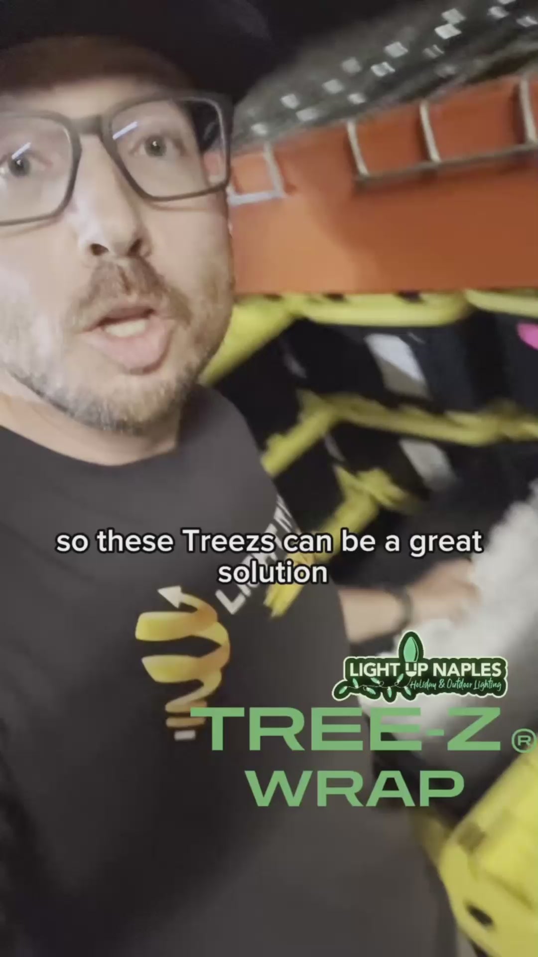 Load video: TREE-Z® Wrap and Light Up Naples