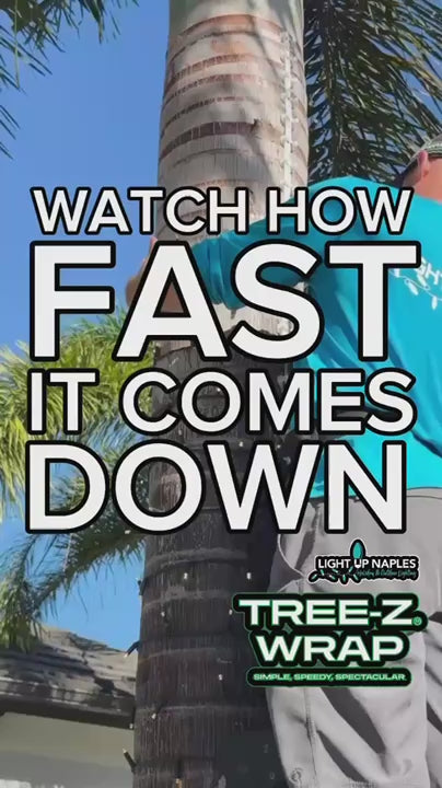 Load video: Watch How Fast It Comes Down | TREE-Z® Wrap &amp; Light Up Naples